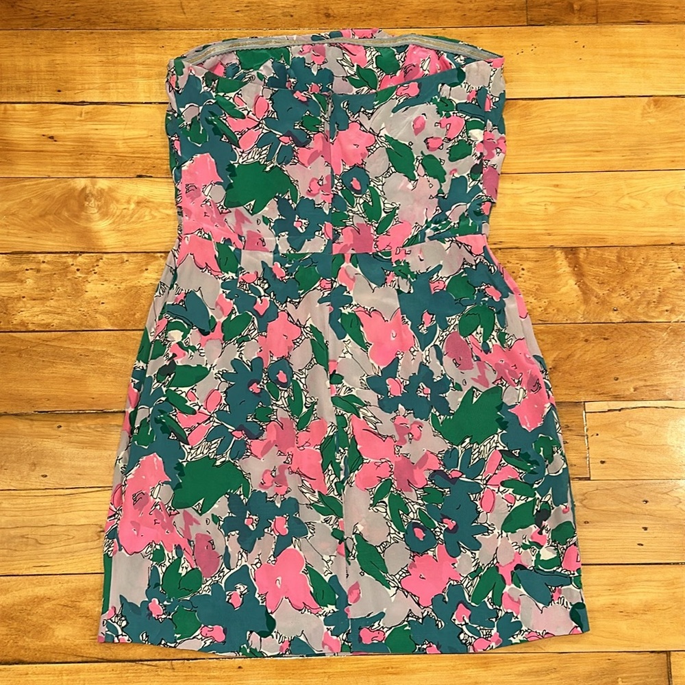 Rory Beca 100% Silk Strapless Dress - Picture 2 of 5